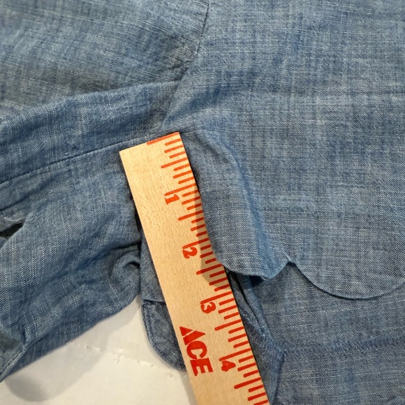 J Crew Women’s Chambray Denim Scallop Hem Shorts - Picture 4 of 9
